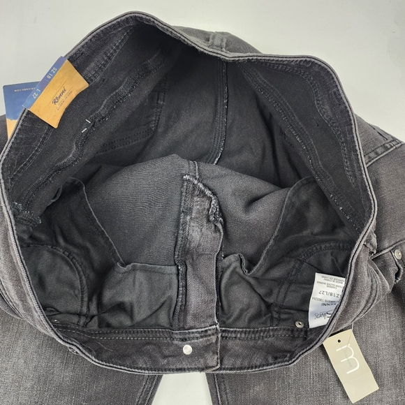 Silver Jeans Women SZ18/L27 Black Kenni Girlfriend Skinny Leg Mid Rise Denim NWT - Picture 5 of 14